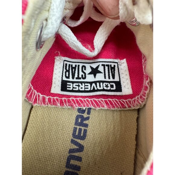 Converse All Star Low-Top Sneakers Unisex Pink Canvas Womens 7/Mens 5 Lace Up - Picture 3 of 13